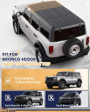 2/4 Door Front Hard Top Storage Bag - BROADDICT